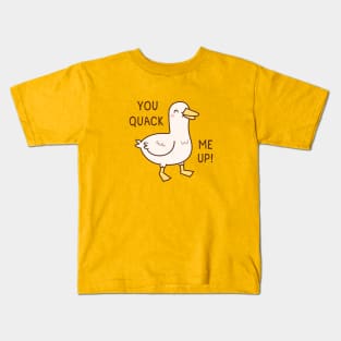 Cute Duck You Quack Me Up Kids T-Shirt